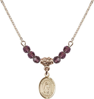 Saint Grace Birthstone Necklace | 1/2 inch | 4mm Beads