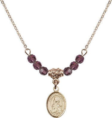 Saint Isaiah Birthstone Necklace | 1/2 inch | 4mm Beads