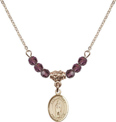 Saint Samuel Birthstone Necklace | 1/2 inch | 4mm Beads
