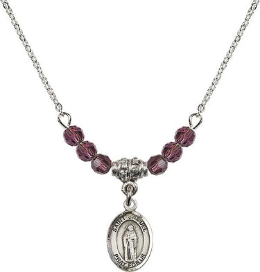 Saint Samuel Birthstone Necklace | 1/2 inch | 4mm Beads