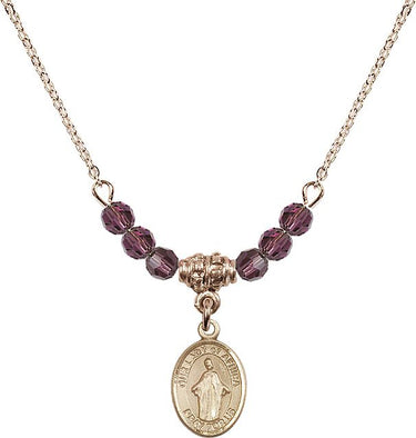 Our Lady of Africa Birthstone Necklace | 1/2 inch | 4mm Beads