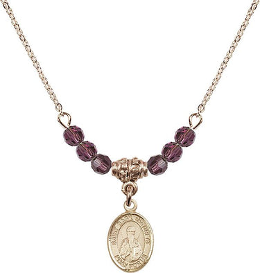 Saint Basil the Great Birthstone Necklace | 1/2 inch | 4mm Beads