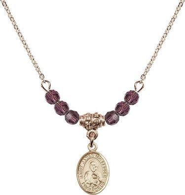 Saint James the Lesser Birthstone Necklace | 1/2 inch | 4mm Beads