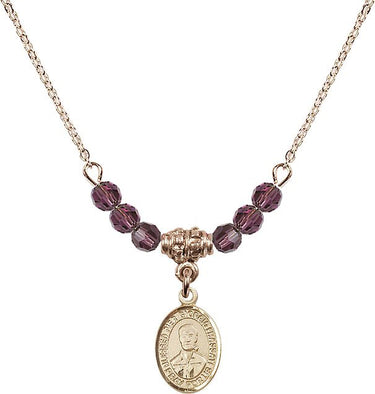 Blessed Pier Giorgio Frassati Birthstone Necklace | 1/2 inch