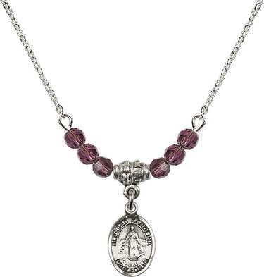 Blessed Karolina Kozkowna Birthstone Necklace | 1/2 inch
