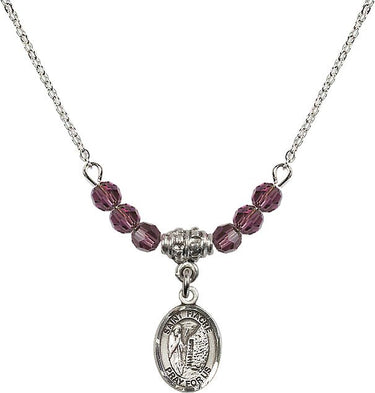 Saint Fiacre Birthstone Necklace | 1/2 inch | 4mm Beads