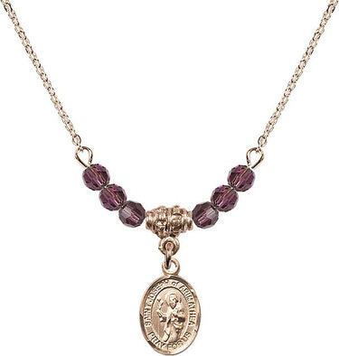 Saint Joseph of Arimathea Birthstone Necklace | 1/2 inch | 4mm Beads