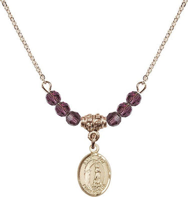 Saint Zoe of Rome Birthstone Necklace | 1/2 inch | 4mm Beads