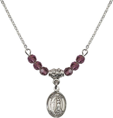 Saint Zoe of Rome Birthstone Necklace | 1/2 inch | 4mm Beads