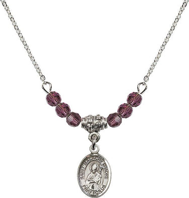 Saint Malachy O'More Birthstone Necklace | 1/2 inch | 4mm Beads