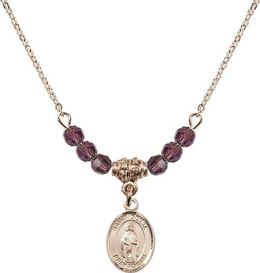 Saint Odilia Birthstone Necklace | 1/2 inch | 4mm Beads