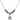 Saint Christina the Astonishing Birthstone Necklace | 1/2 inch  Amethyst Sterling Silver
