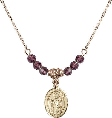 Saint Wolfgang Birthstone Necklace | 1/2 inch | 4mm Beads