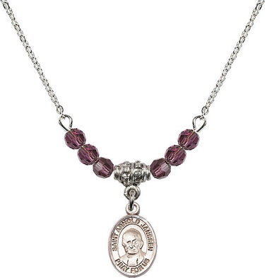Saint Arnold Janssen Birthstone Necklace | 1/2 inch | 4mm Beads