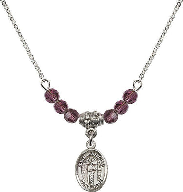 Saint Matthias the Apostle Birthstone Necklace | 1/2 inch