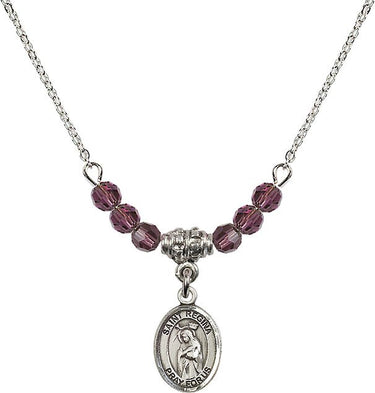 Saint Regina Birthstone Necklace | 1/2 inch | 4mm Beads