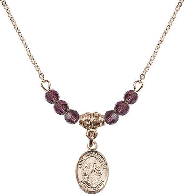 Saint Nimatullah Birthstone Necklace | 1/2 inch | 4mm Beads