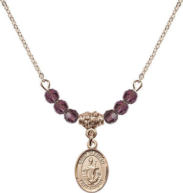 Saint Clement Birthstone Necklace | 1/2 inch | 4mm Beads