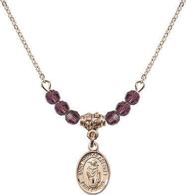 Saint Thomas A Becket Birthstone Necklace | 1/2 inch