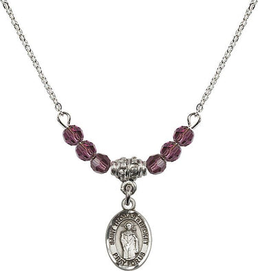 Saint Thomas A Becket Birthstone Necklace | 1/2 inch