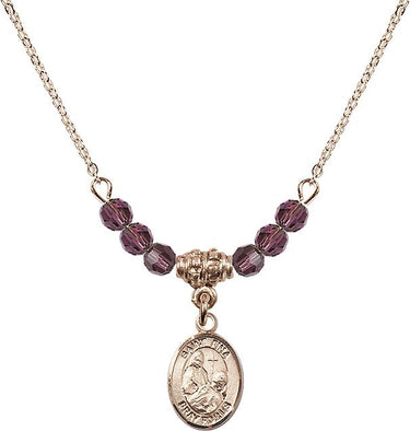 St. Fina Birthstone Necklace | 1/2 inch | 4mm Beads