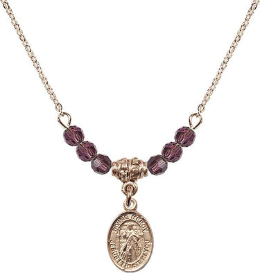 Divine Mercy Birthstone Necklace | 1/2 inch | 4mm Beads