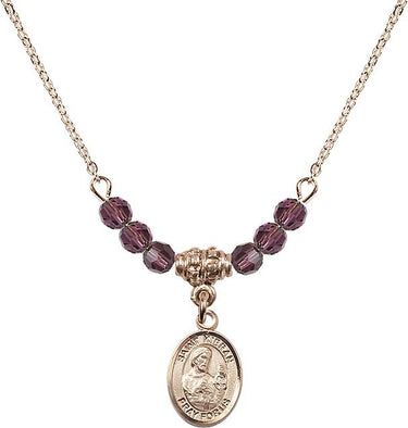 St. Kieran Birthstone Necklace | 1/2 inch | 4mm Beads