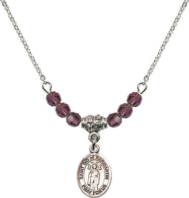 Saint Ivo of Kermartin Birthstone Necklace | 1/2 inch | 4mm Beads