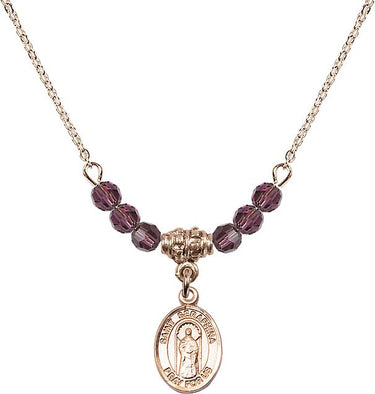 Saint Seraphina Birthstone Necklace | 1/2 inch | 4mm Beads