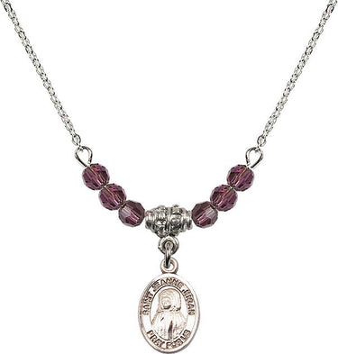 Saint Jeanne Jugan Birthstone Necklace | 1/2 inch | 4mm Beads