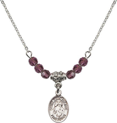 Saints Peter & Paul Birthstone Necklace | 1/2 inch | 4mm Beads