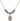 Our Lady of Kibeho Birthstone Necklace | 1/2 inch | 4mm Beads  Amethyst Sterling Silver