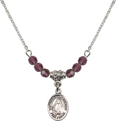 St. Maria Bertilla Boscardin Birthstone Necklace | 1/2 inch | 4mm Beads