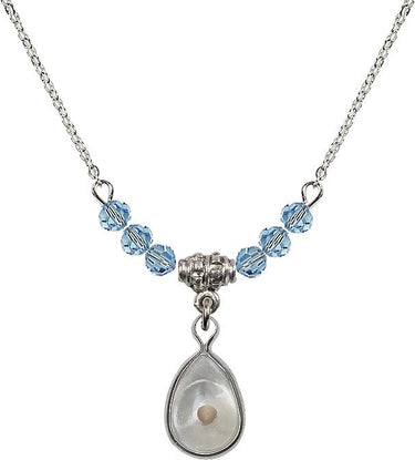 Mustard Seed Birthstone Necklace | 5/8 inch | 4mm Beads