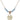 Saint Michael the Archangel Birthstone Necklace | 5/8 inch | 4mm Beads  Aqua 14kt Gold Filled
