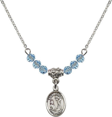 St. Cecilia Birthstone Necklace | 1/2 inch | 4mm Beads
