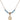 Saint Francis Xavier Birthstone Necklace | 1/2 inch | 4mm Beads  Aqua 14kt Gold Filled
