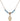 Saint Francis Xavier Birthstone Necklace | 1/2 inch | 4mm Beads  Aqua 14kt Gold Filled