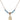Saint Genesius of Rome Birthstone Necklace | 1/2 inch | 4mm Beads  Aqua 14kt Gold Filled