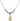 Saint Genesius of Rome Birthstone Necklace | 1/2 inch | 4mm Beads  Aqua 14kt Gold Filled