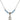 Saint Gerard Majella Birthstone Necklace | 1/2 inch | 4mm Beads  Aqua Sterling Silver