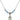 Saint Raphael the Archangel Birthstone Necklace | 1/2 inch | 4mm Beads  Aqua Sterling Silver