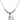Scapular Birthstone Necklace | 1/2 inch | 4mm Beads  Aqua Sterling Silver