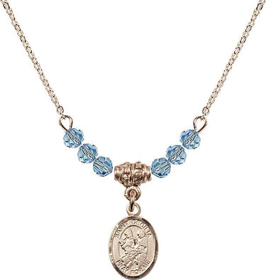 Saint Cecilia Marching Band Birthstone Necklace | 1/2 inch | 4mm Beads
