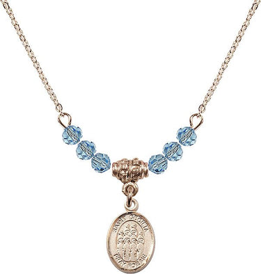 Saint Cecilia Choir Birthstone Necklace | 1/2 inch | 4mm Beads