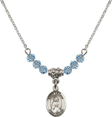 Saint Lillian Birthstone Necklace | 1/2 inch | 4mm Beads