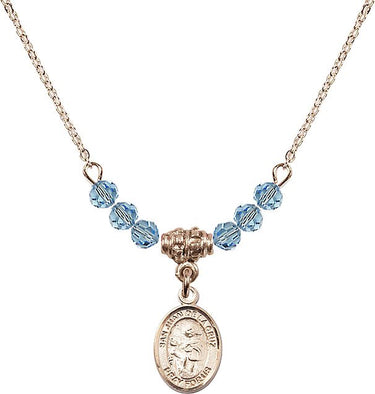 San Juan de la Cruz Birthstone Necklace | 1/2 inch | 4mm Beads