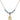 Saint Rebecca Birthstone Necklace | 1/2 inch | 4mm Beads  Aqua 14kt Gold Filled