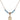 Saint Grace Birthstone Necklace | 1/2 inch | 4mm Beads  Aqua 14kt Gold Filled