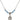 Saint Lidwina of Schiedam Birthstone Necklace | 1/2 inch | 4mm Beads  Aqua Sterling Silver